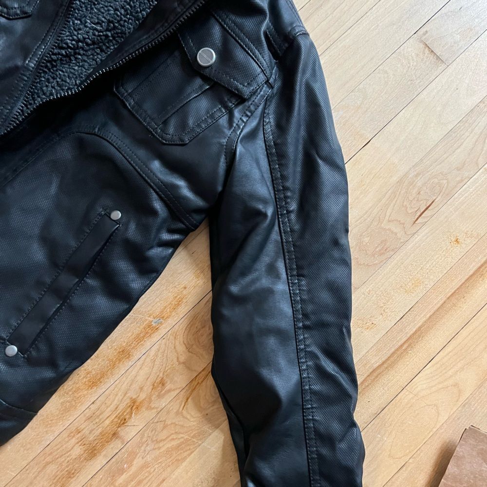 Urban Republic Black Jacket with Fleece Lining - Picture 3 of 5